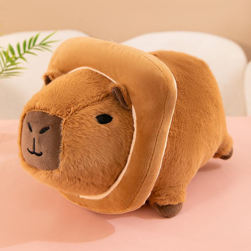 Party capybara turned into bee plush toy bagel toast kapibara doll doll