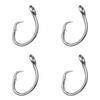5pcs Stainless Steel Giant Fishing Hook 11/0#-16/0# Big Game Fishhook Tuna Hook  Boat/Ocean