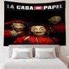La Casa De Papel Print Tapestry, Backdrop, Easy Setup, Ideal for Bedroom, Office & Living Room, with Aesthetic Wall Hanging Decor.