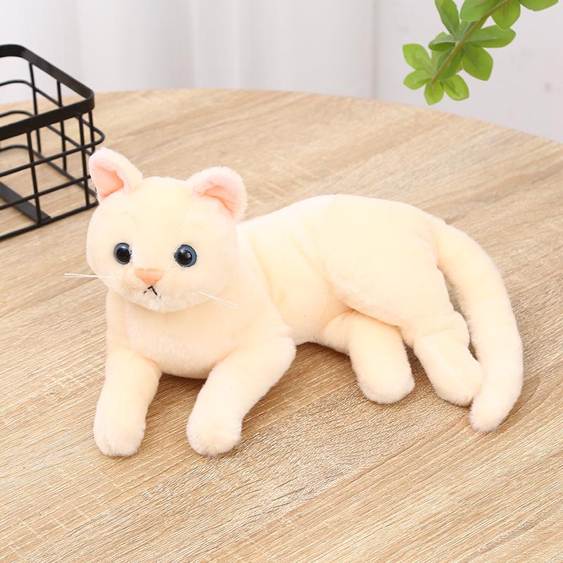 3D Cute Meowing Kitten Plush Doll - Stuffed Animal & Home Ornament, Perfect Birthday Gift