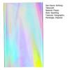 Yousheng Shiny Disposable Lasers Rectangle Tablecloth Colorful Holographic Foil Design Table Cover Party Supplies