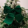Christmas Tree Bow Pendant Velvet Bow Topper Wreaths Doors Decor Wire-Reinforced Edges Gift Bows Holiday Decoration