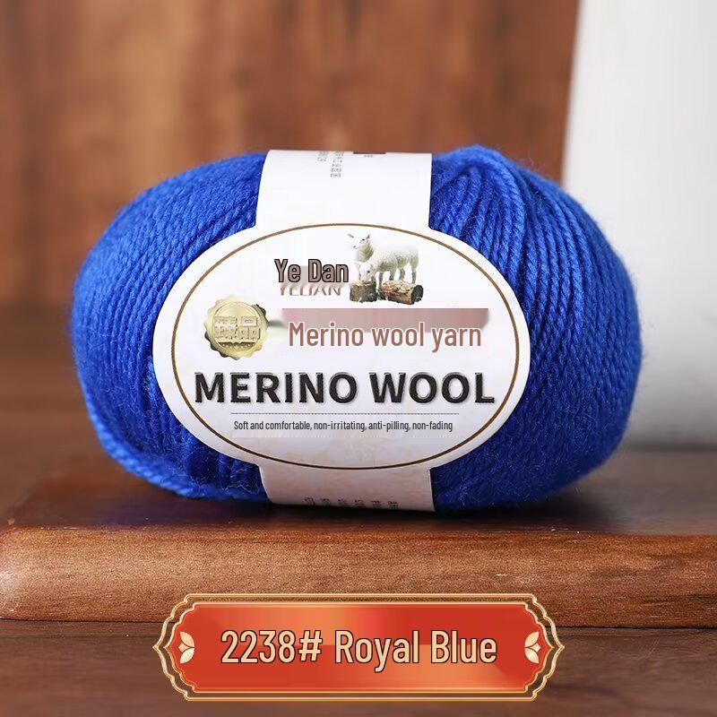 Пряжа из мериносовой шерсти средней толщины ручной вязки для свитеров, шарфов, шапок - 213 Овечья шерсть - 3 нити