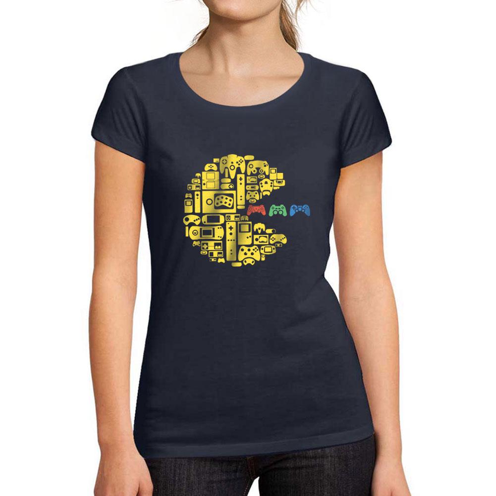 ULTRABASIC - Femme Graphique Court Maches Classique Controleur Vintage T-shirt Esports Drole Cadeau Idees Tee