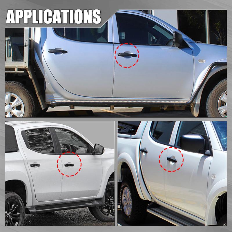 Хром / Черный Передняя Правая Наружная Дверная Ручка Для Mitsubishi Triton Ml Mn 2006 2007 2008 2009 2010 2011 2012 2013 2014 2015