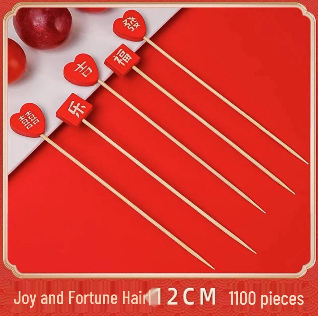 Разноцветные бамбуковые вилочки для фруктов и шпажки для коктейлей - Декоративные и одноразовые для выпечки и мероприятий