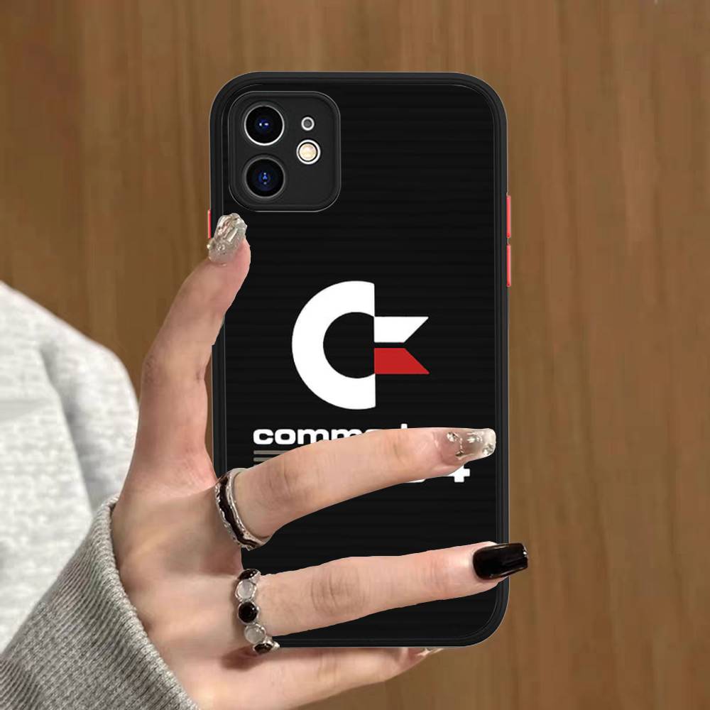 Ретро чехол Commodore 64 для iPhone 13 12 X XS MAX Pro Max 16 15 11 14 Pro Max Ударопрочный матовый чехол