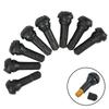 10Pcs Valve Stems TR413 Snap In Type Rubber Tubeless Replacement Black
