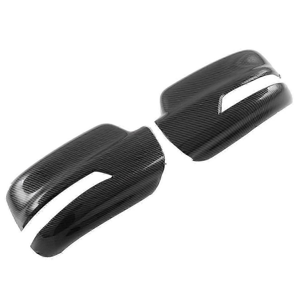 1pair Car Rearview Mirror Cover Trim For Ram 1500 2023 Side Wing Rear Mirror Caps Carbon Fiber