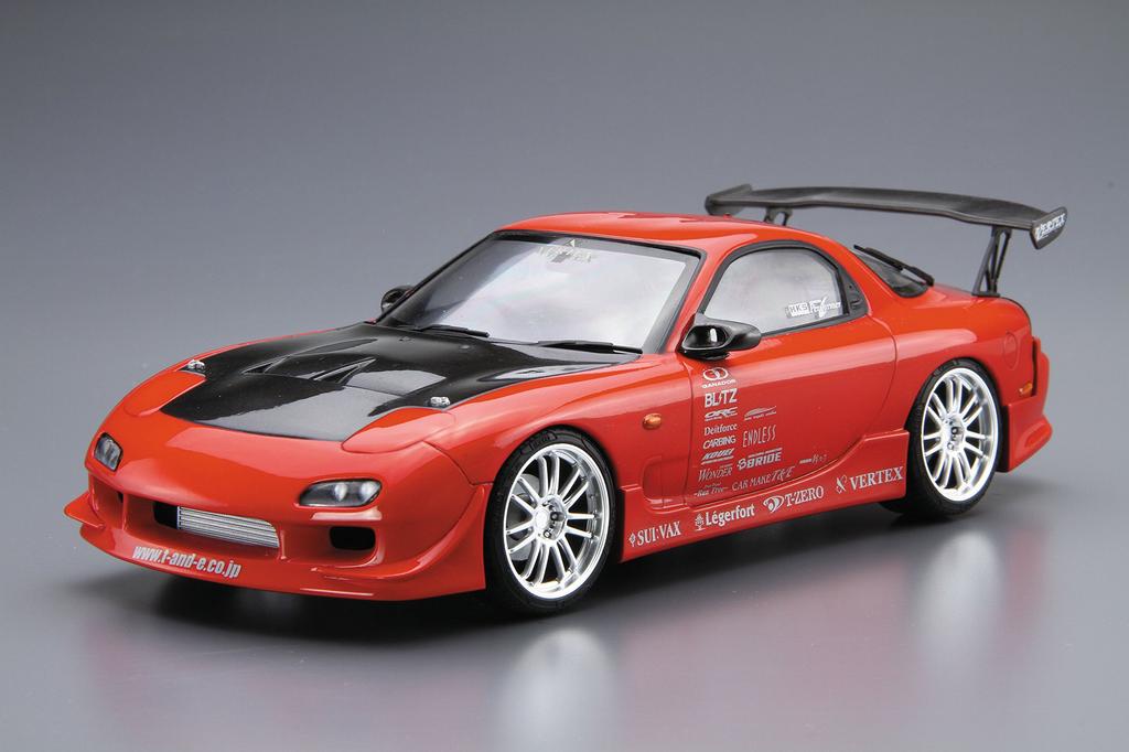 Aoshima Bunka Kyozaisha The Tuned Car Series Mazda VERTEX FD3S 1999 Пластиковая модель 1/24 № 9 RX-7