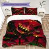Hazbin Hotel Pattern Bedding uilt Set uilt Cover Pillowcase Home Decoration Birthday Gift (1 * duvet cover + 2 * pillowcase without core)32