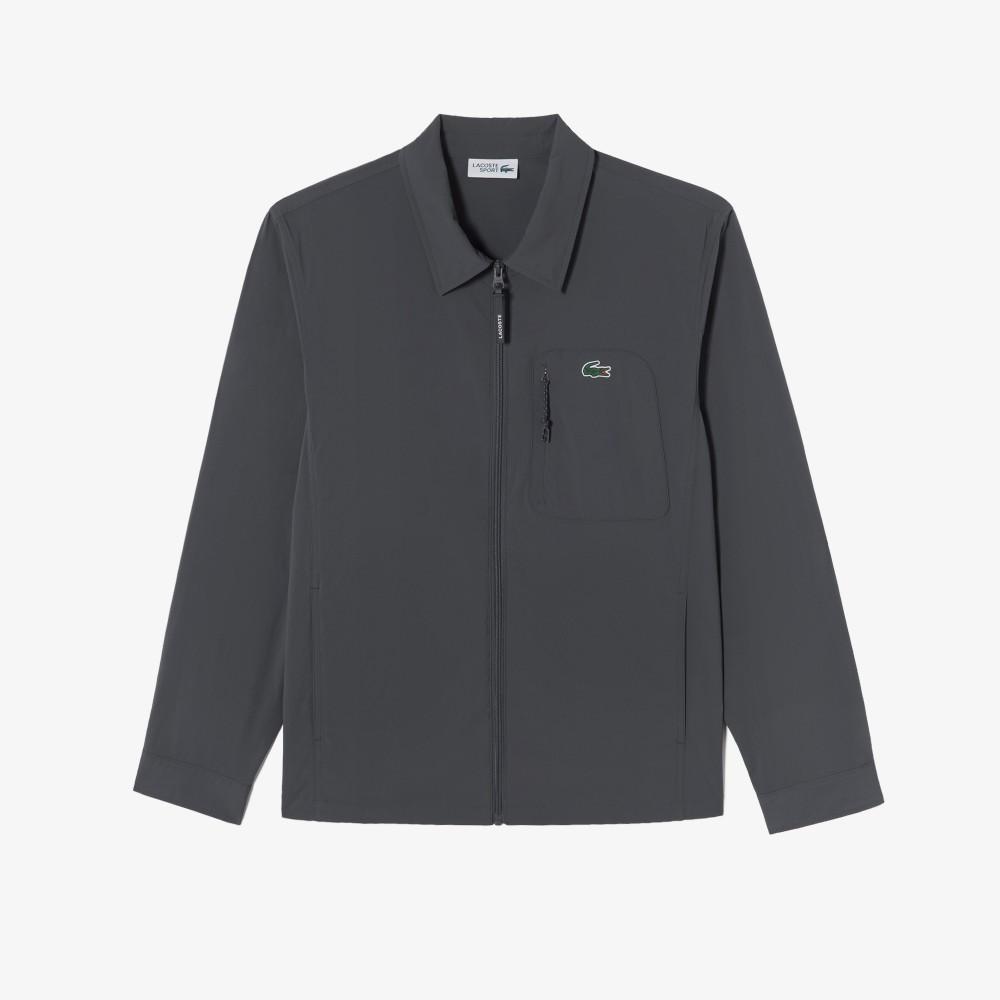 [lacoste] Men's Woven Shirt-Style Jumper SH797E-56GS5T