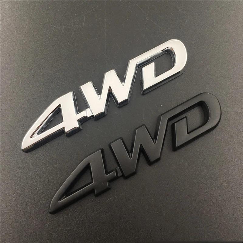 1 шт. 3D Хромированные Металлические Буквы Логотип Автомобиля 4WD Наклейка-Шильдик на Крыло Сторону Задний Багажник Автомобиля