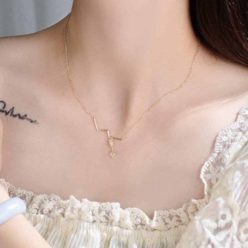 Легкая роскошь, ниша, элитный, новая линия Star, восьмиугольная звезда, ожерелье на ключицу для женщин