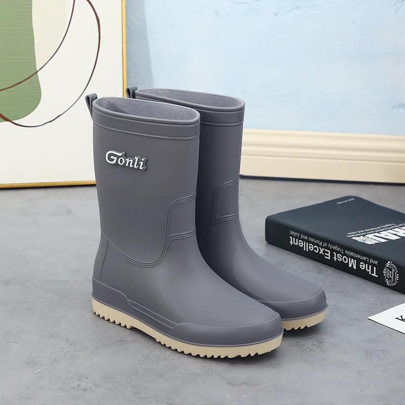 Качественная женская дождевая обувь Нескользящая обувь для женщин Износостойкая водонепроницаемая обувь Специальные резиновые сапоги для ходьбы по воде Кухонная работа Женщины