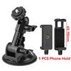 Camera Suction Cup Mount 360 Rotation Camera Car Holder 1/4 Screw for Go Pro DJI OSMO Action 4 5 Pro Insta 360 X5 X4 Phone Hold