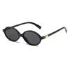 New Oval Sunglasses For Women Fashion Brand Black Small Frame Sun Glasses Female Retro Clear Lenses Eyewear Lady Trendy UV400
