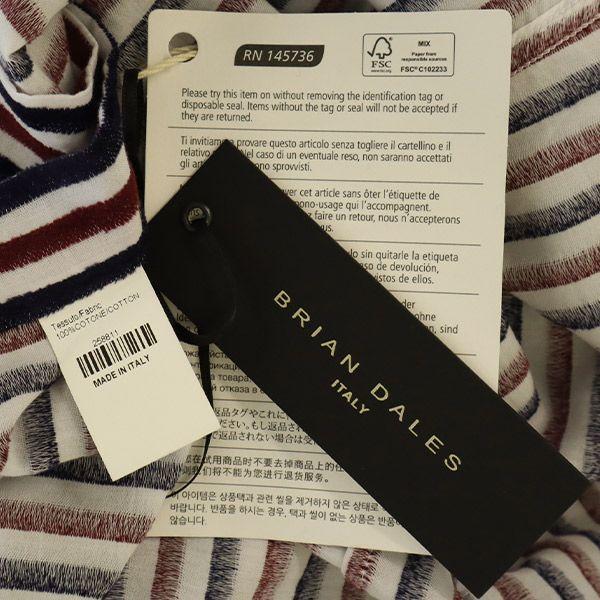 Unused BRIAN DALES Made In Italy Stripe Long Sleeve Shirt Men's Used