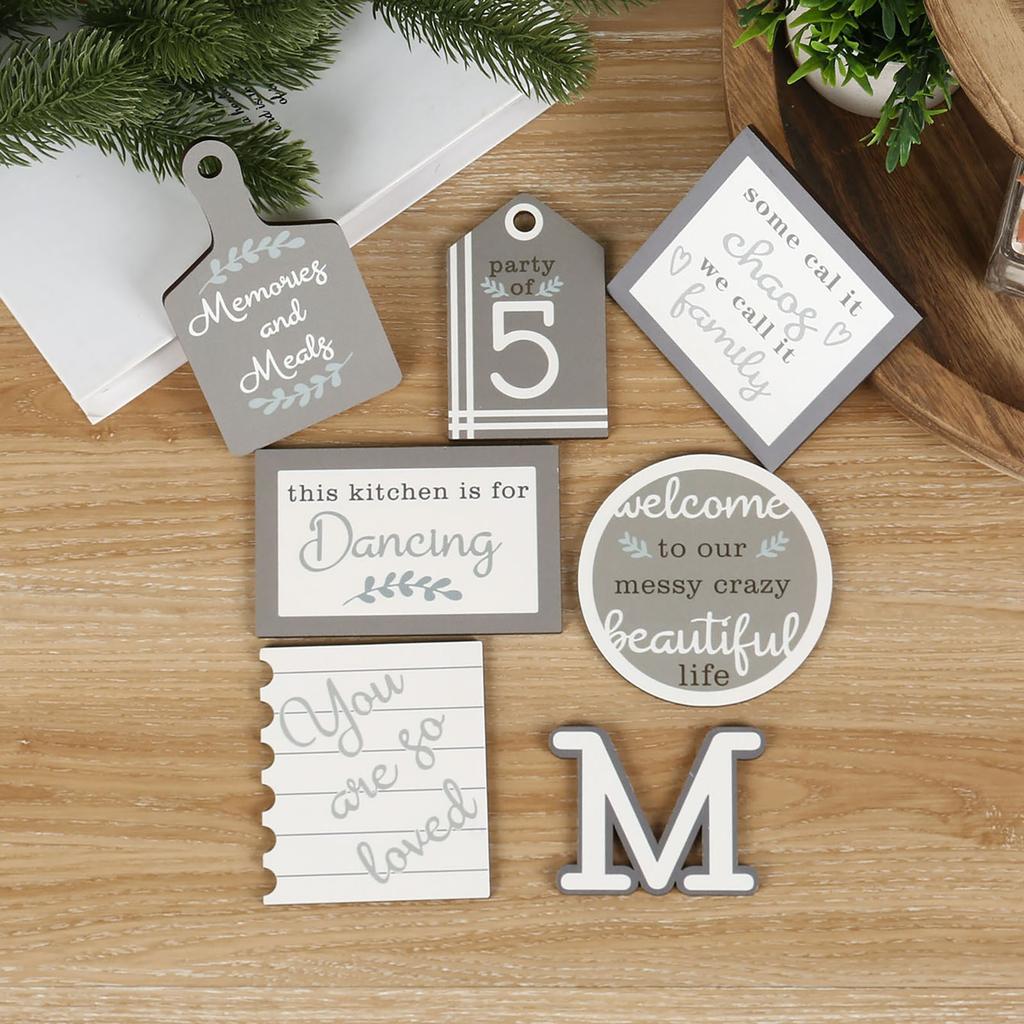 Счастливая семья на ферме многоярусный поднос украшение креативное украшение рабочего стола орнамент домашний декор ремесло