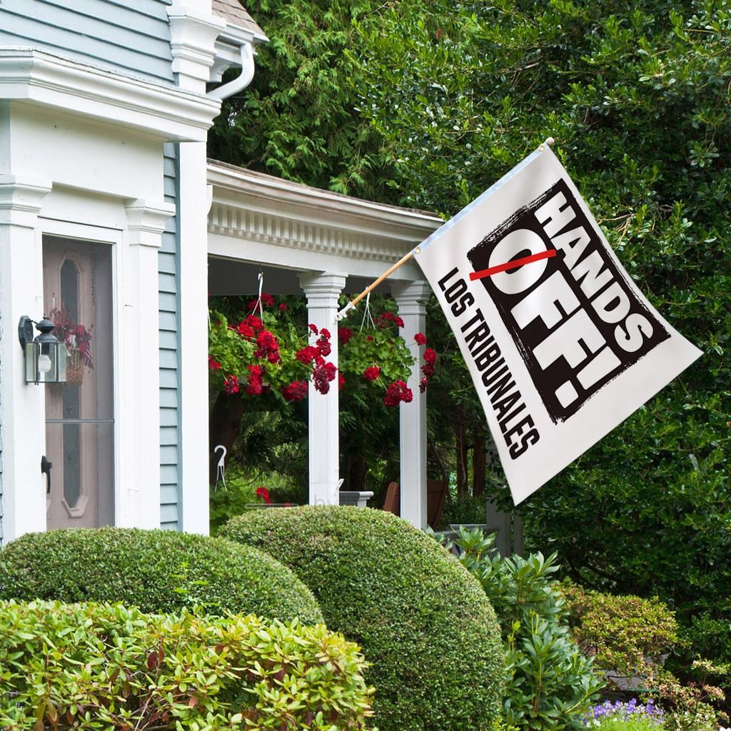 Hands Off Protest Social Security And Medicare Protest Flag Color Fade Resistant Polyester With Brass Grommets Gifts And Room Decor Indoor Outdoor