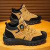 Large Size Men's Shoes Rotary Button Martin Boots Men's Platform Sports High Top Baotou Tooling Boots
