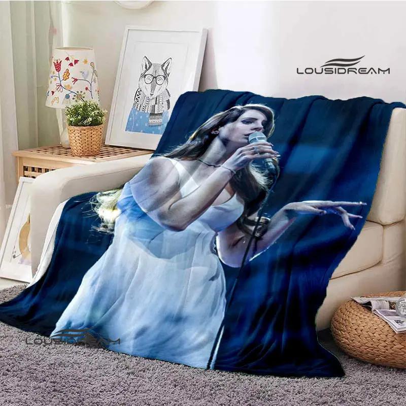 Lana Del Rey Retro Printing blanket Children's Warm Flange Home travel bed linings Birthday Gift