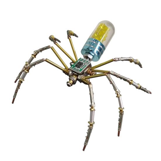 Стимпанк Механическая Модель Паука Стимпанк 3D Металлический Паук Украшение DIY Пазл Набор для Сборки Паука Подарок для Детей Взрослых Любителей Пауков