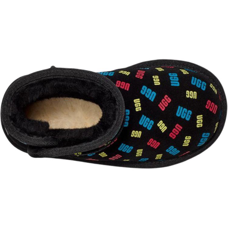 UGG T Jona Конфетти Логотип Удобные Универсальные Обувь для Ходьбы Детская Обувь Черный 1153635T-BLK
