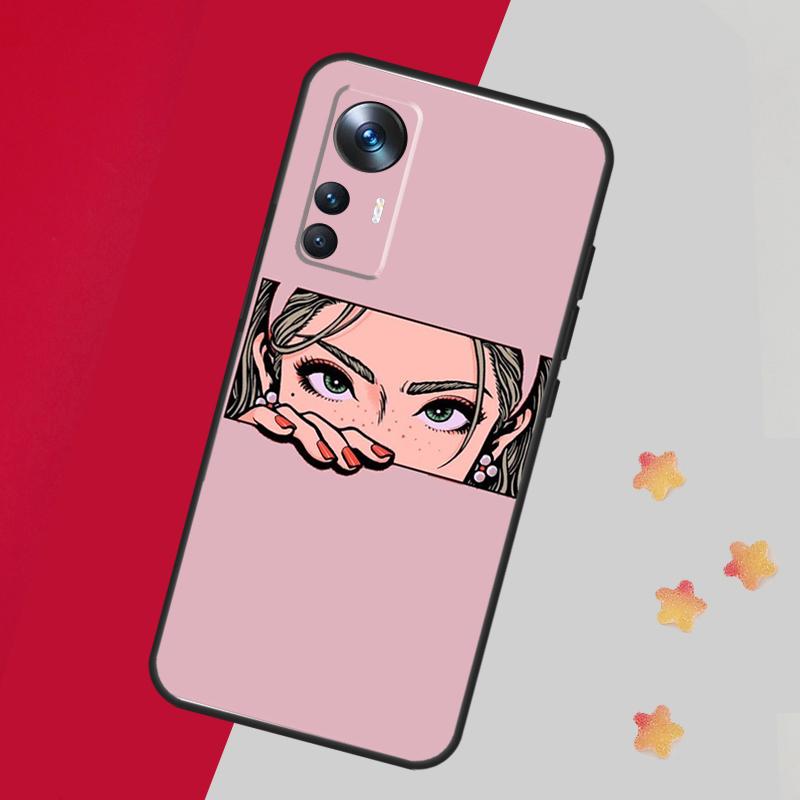 Эстетика девушки-аниме в стиле поп-арт для POCO F5 X3 X5 Pro F3 F4 M5s X4 GT Чехол для Xiaomi 13 14 Pro 11T 12T 13T Pro 12 Lite 12X