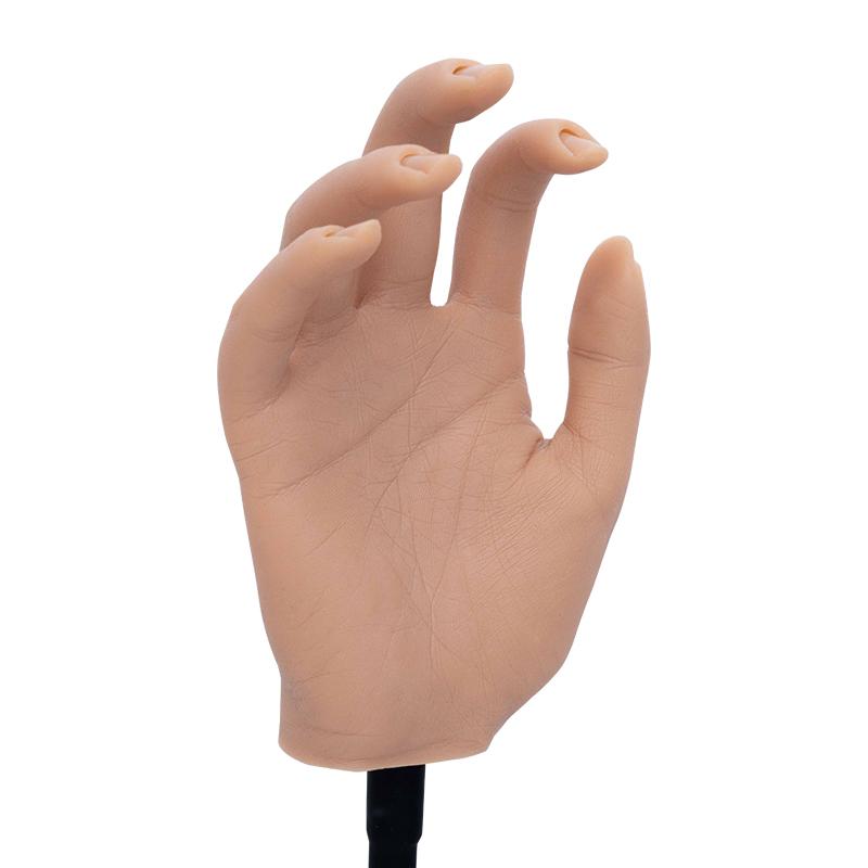 Silicone Practice Hand for Acrylic Nails Professional Manicure Nail Training Hand Model