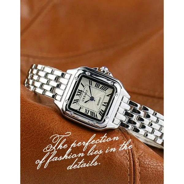 Bungeojin Women's Wristwatch Luxury Metal Fashion Watch + Adjustable Tool