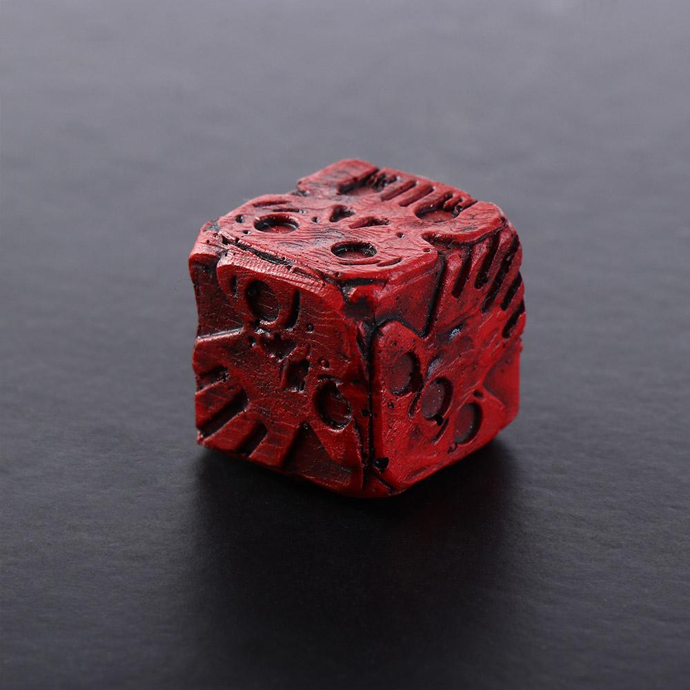Durable Skull Dice Hand Carved Skeleton Cube Dice Ghostly Dice Set  Halloween