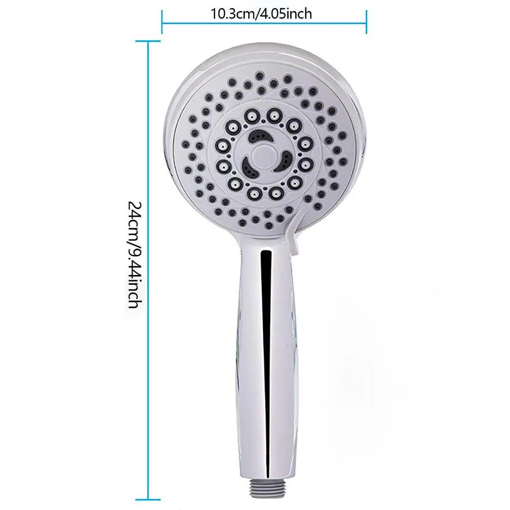 1pc - Fashionable Handheld Shower Head - Five Level Shower Head, Bathroom Accessory, Very Suitable for Home Use