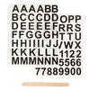 Decals - Numbers and Letters - 2 Sheets of 12.2 X 15.3 Cm