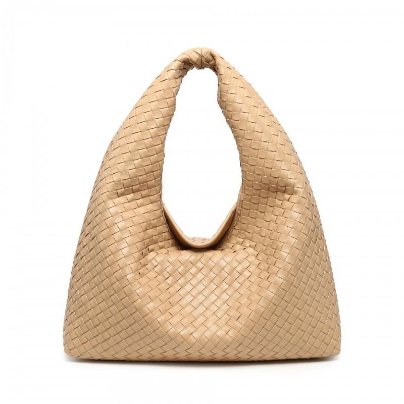 Suede Weave Tote Bag Women Oversized Soft Leather Shoulder With Magnet Daily Commute Casual Use