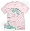 Розовая SAUCY футболка для кроссовок J1 Retro 7 Hare 2.0 Match DMP Turbo Green
