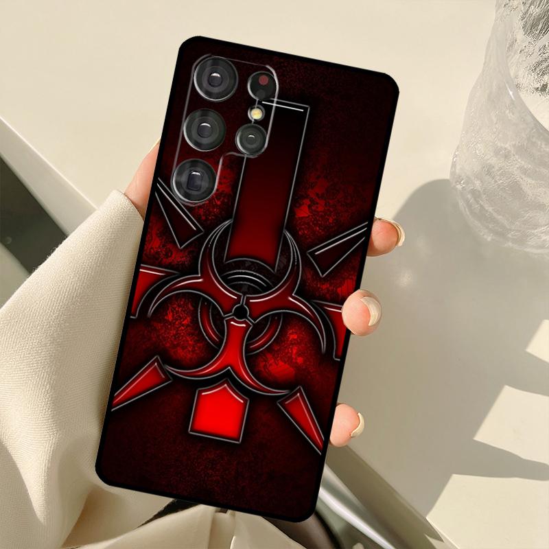 Символ Биоопасности Для Samsung Galaxy S23 S22 Ultra S21 S20 FE S8 S9 S10 Note 10 Plus Note 20 Ultra Чехол для Телефона