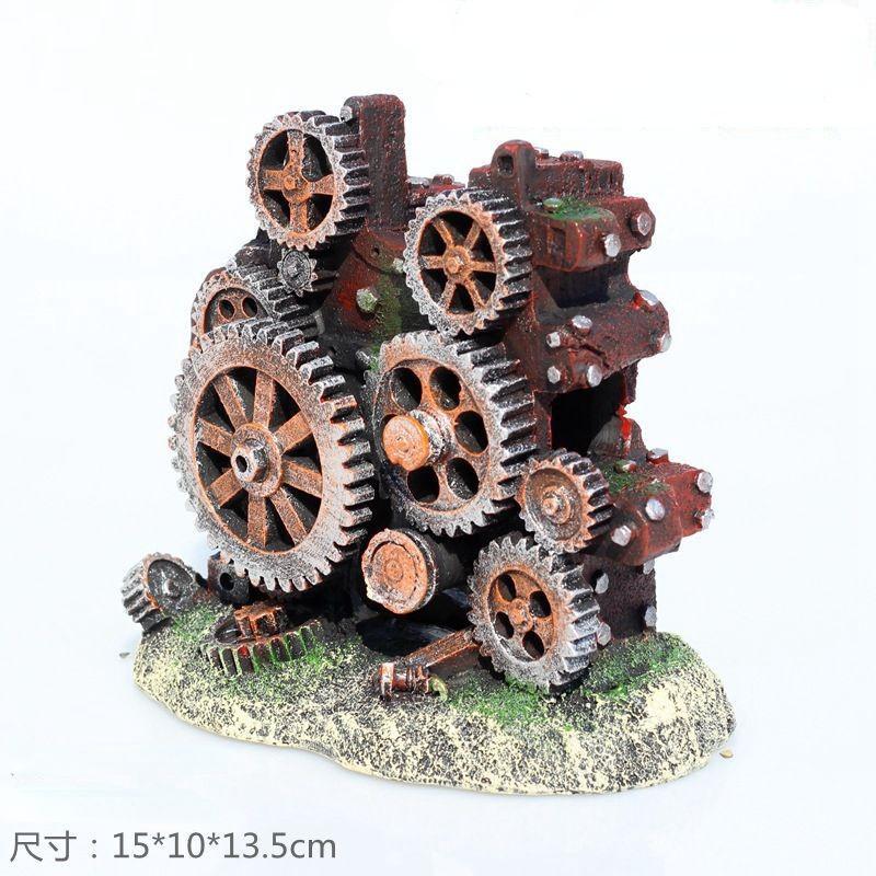 Автобот Робот Собака Форма Аквариум Ландшафт Украшения Моделирование Аквариум Аксессуары Украшения Изделия Из Смолы Экологичный Питомец