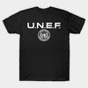 Мужская черная футболка с принтом Unef Pt Logo Белая Печать на бумаге для трансфера без вырезания Хлопковая футболка