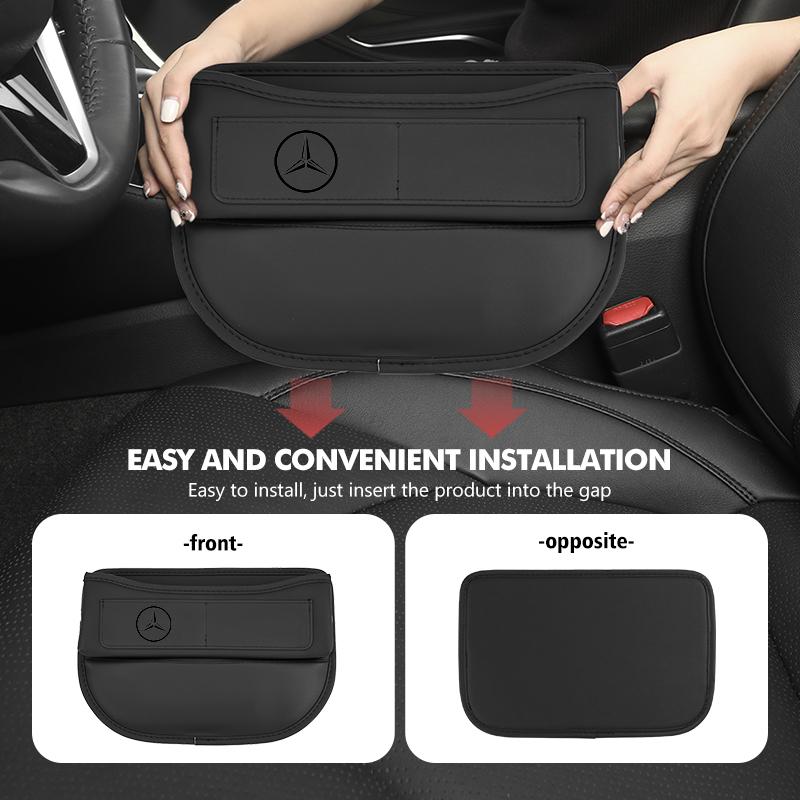 CGRE6 For Benz Car Seat Gap Storage Bag Seat Gap Plug Side Seat Filling Storage Bag Accessories CITAN VITO SPRINTER CLS SLK Sport ML