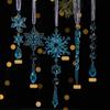 18Pieces Premium Acrylic Ice Christmas Ornamentation Crystal Snowflake Transparent Decors For Indoor Festival Display