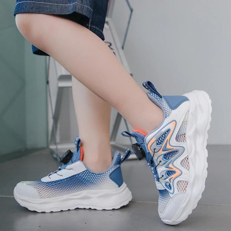 Boy Shoes Children Sneaker Summer Mesh Breathable Lightweight Kids Casual Shoes School Sports Tennis Boy Sneaker 4 To 12 Years