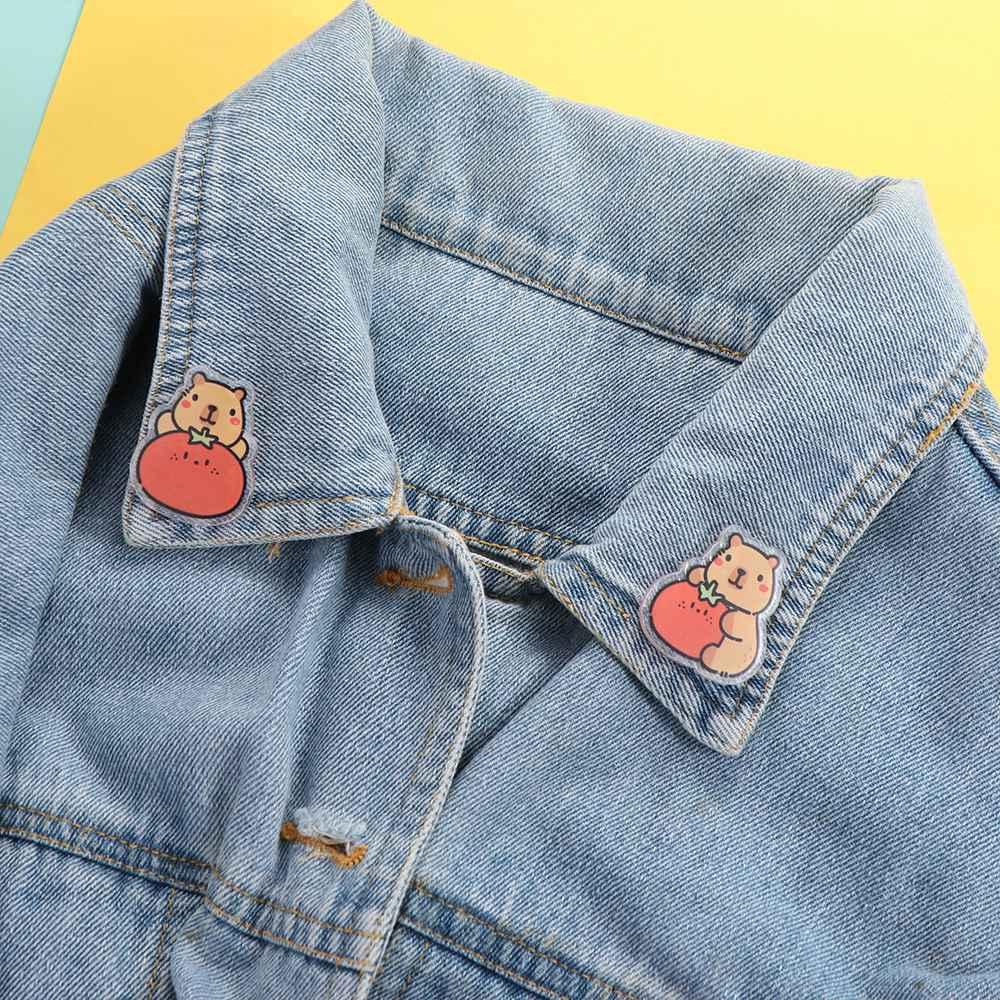 Акриловая булавка капибара Капибара, милая булавка капибара, изысканная брошь капибара для девочек