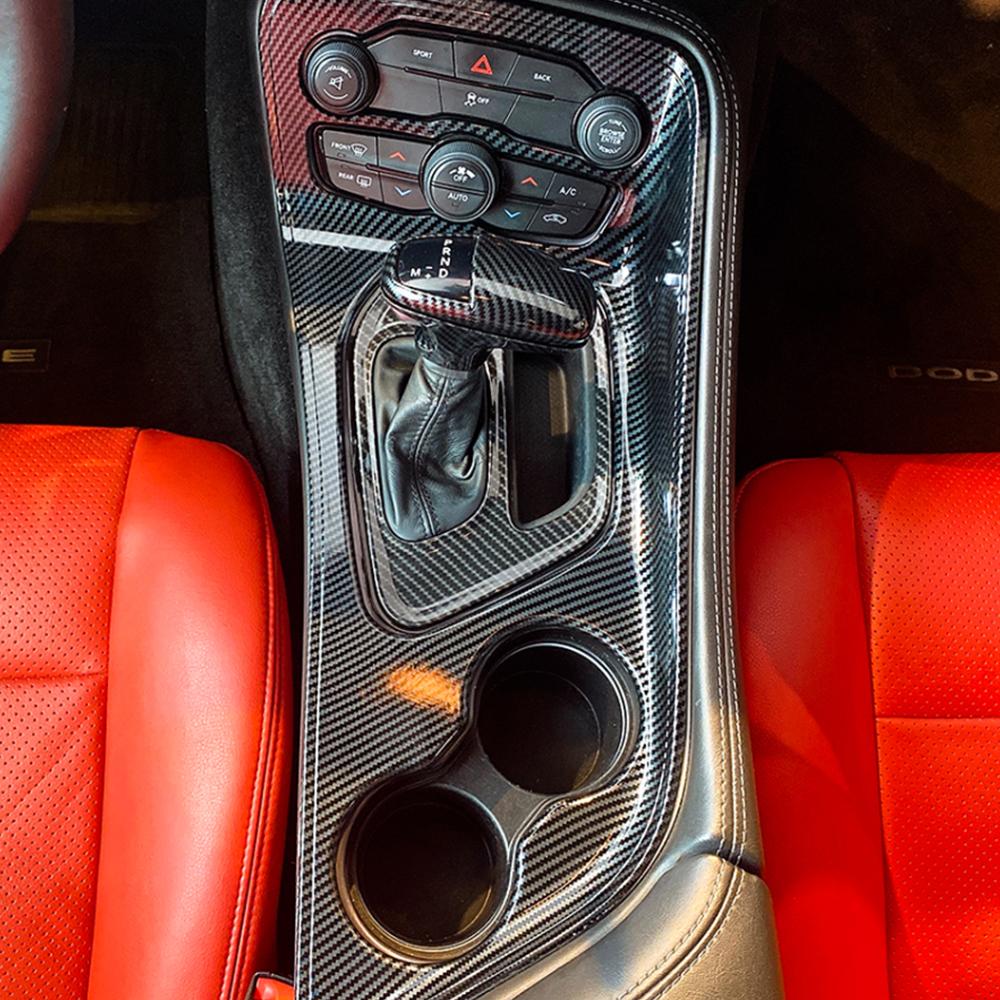 Центральная консоль автомобиля, панель переключения передач, декоративная крышка, наклейки, накладка для Dodge Challenger 2015-2022, внутренние молдинги
