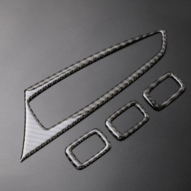 14-17 BMW X3/X4 F25/F26 Наклейка накладка на переключатель стеклоподъемника из углеродного волокна