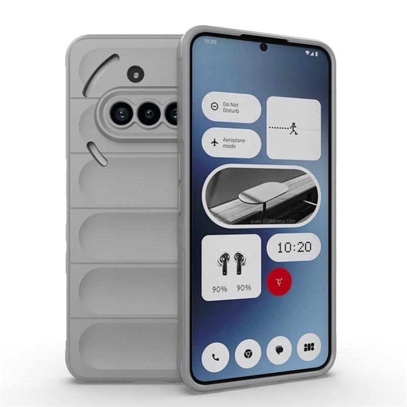 Гибкий силиконовый чехол с ощущением кожи для Nothing Phone 3a Защитный чехол для противоударных Fundas Coque