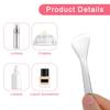 2Pcs Cosmetic Spatula, Mini Metal Makeup Spatula Reusable Cosmetic Cream Spatulas Spoon Skincare Scoop Applicator Multi-functional Facial Applicator
