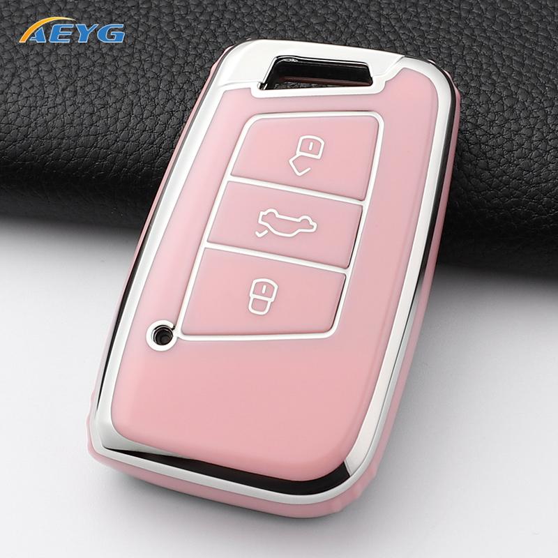 Для Vw Volkswagen Golf 7 Mk7 Tiguan Mk2 Seat Ateca Leon Fr Ibiza Skoda Octavia Kodiaq Чехол для ключа автомобиля Обложка Аксессуары для интерьера