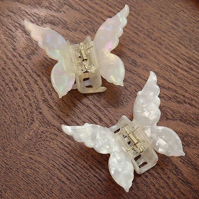 Французские ретро-заколки для волос в форме бабочки в корейском стиле, ацетатные градиентные заколки для волос для девочек, аксессуары для волос, головные уборы