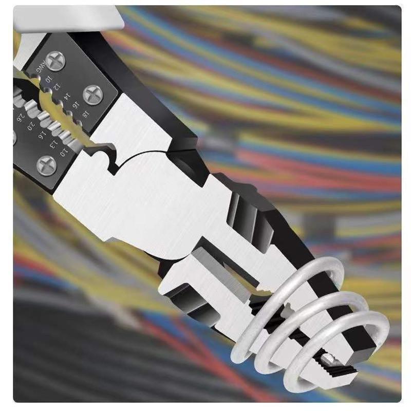 Черно-серые универсальные плоскогубцы, кусачки для проводов, профессиональные электрики, нескользящие, практичные инструменты для технического обслуживания